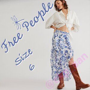 NWOT Free People Flounce Around Maxi Skirt Sz 6
